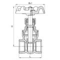 Vanne à porte en laiton clapet d&#39;eau en laiton DR cw602n